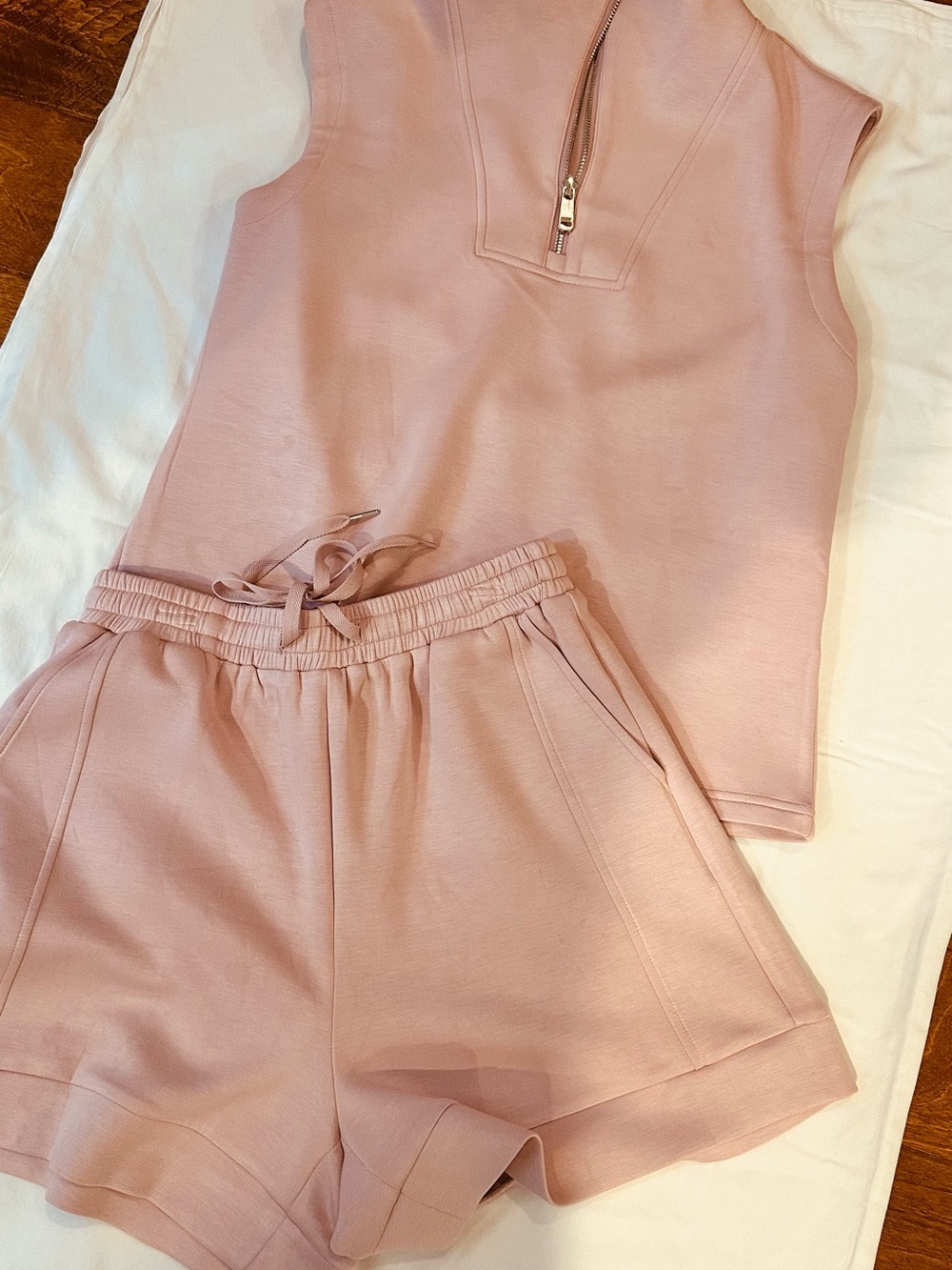 Women's 2PC short set in Blush Pink
